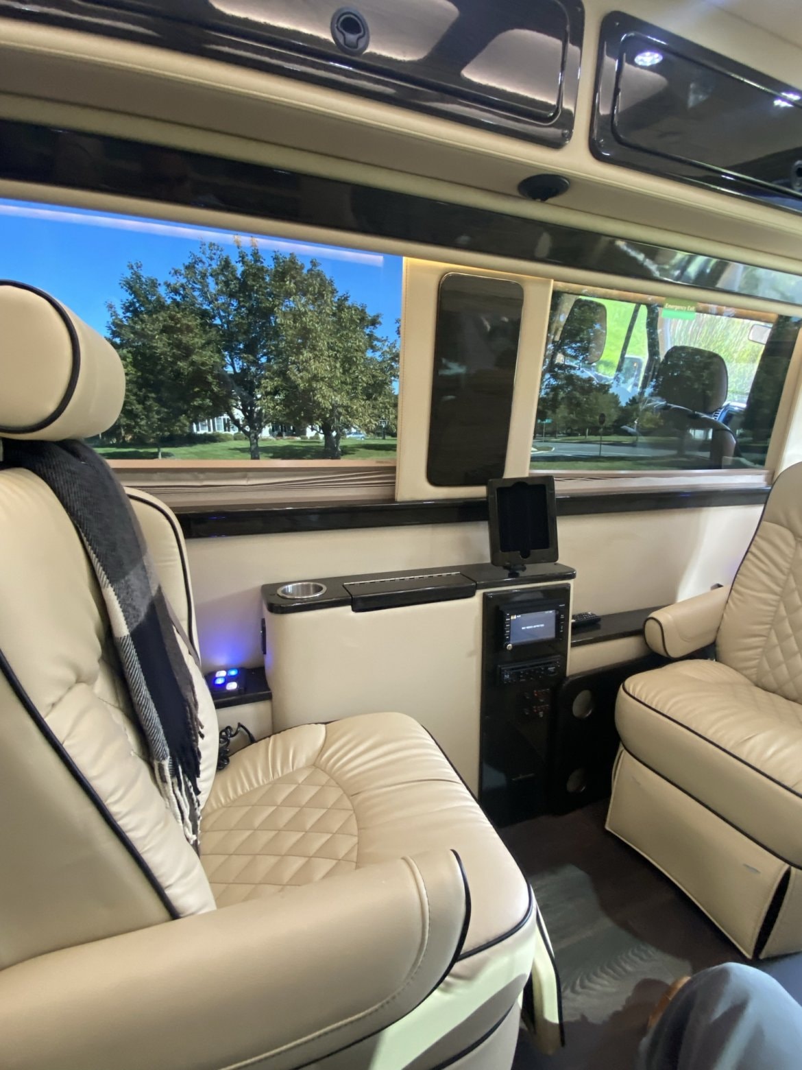 Luxury Sprinter interior — executive configuration